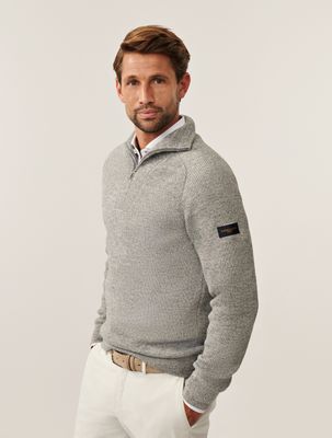 Cavallaro Corsico Melange Half Zip Pullover