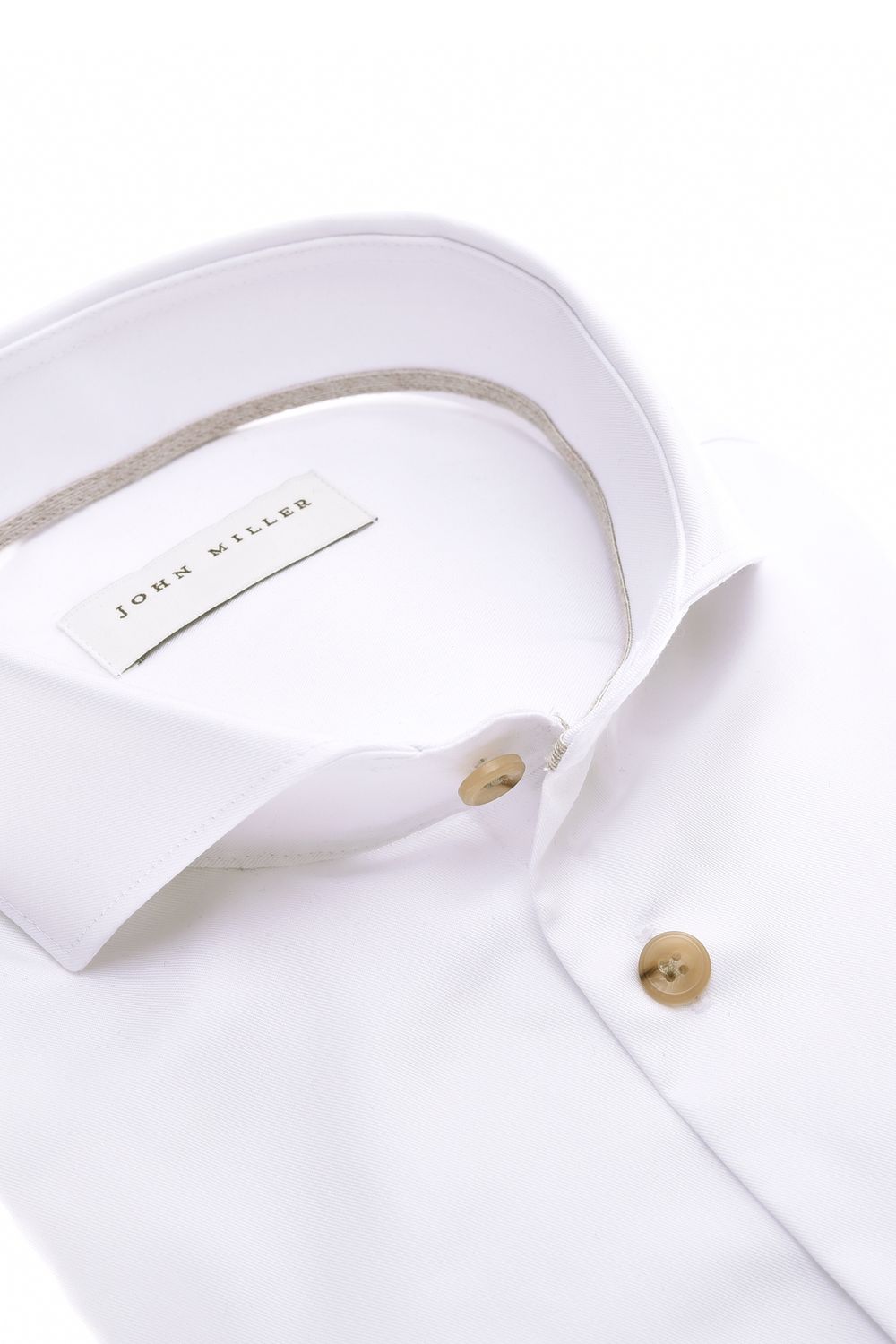 John Miller Shirts Plain:Overhemd