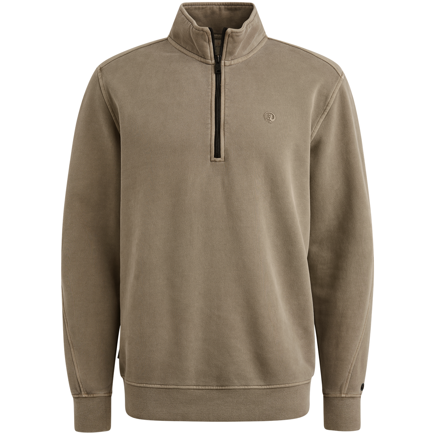 Cast Iron Half zip collar regular fit peache