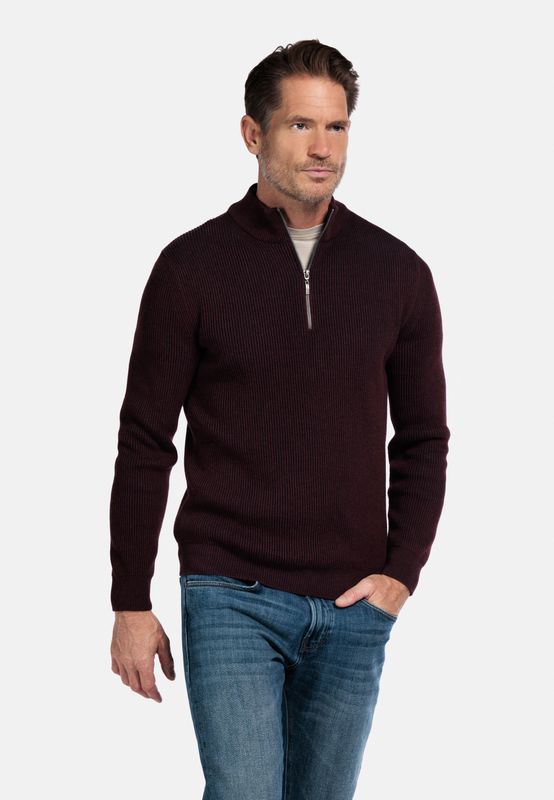 Baileys Pullover 1/2 zip  Plated Rib knit
