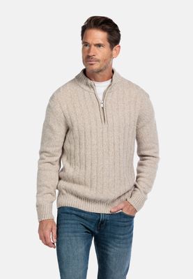 Baileys Pullover 1/2 Zip  Front Body in drop