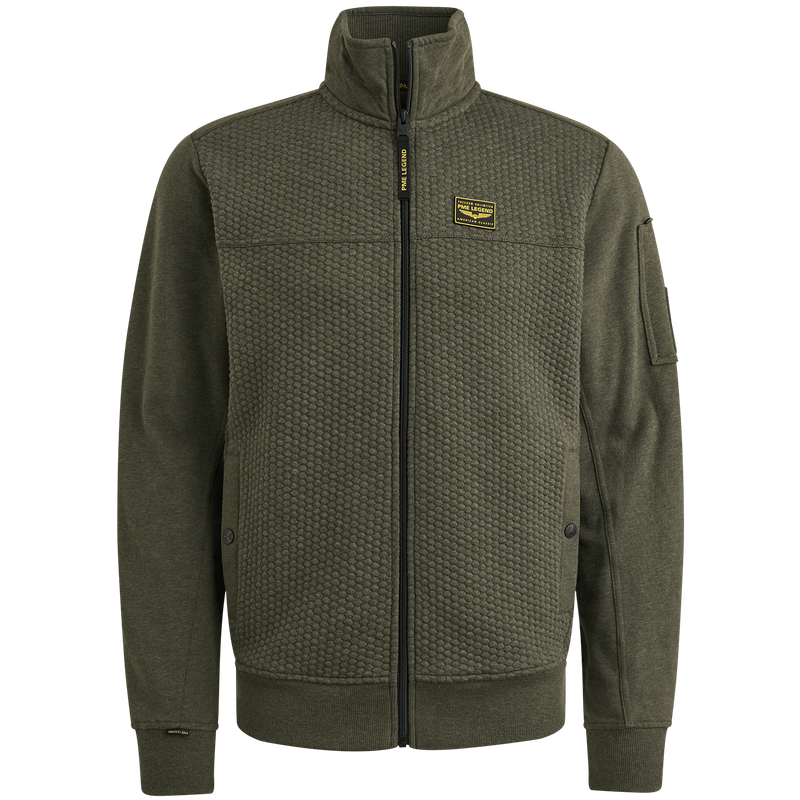 PME Legend Zip jacket jacquard interlock swea