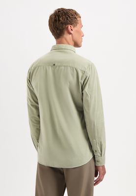 No Excess Shirt Solid Fine Herringbone