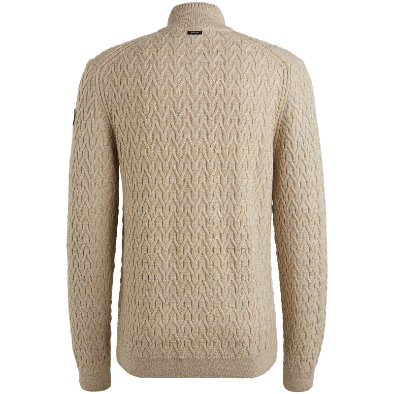 Vanguard Half zip collar wool blend