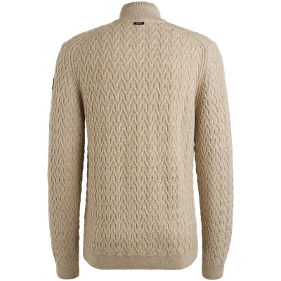 Vanguard Half zip collar wool blend