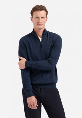 No Excess Pullover Half Zip 2 Coloured Melang