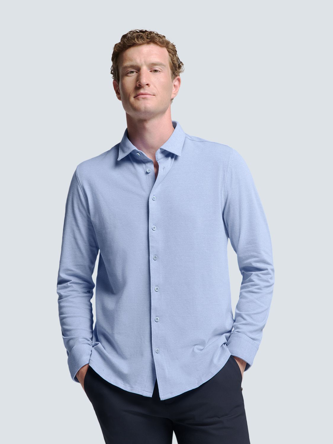 No Excess Shirt Jersey Pique Stretch