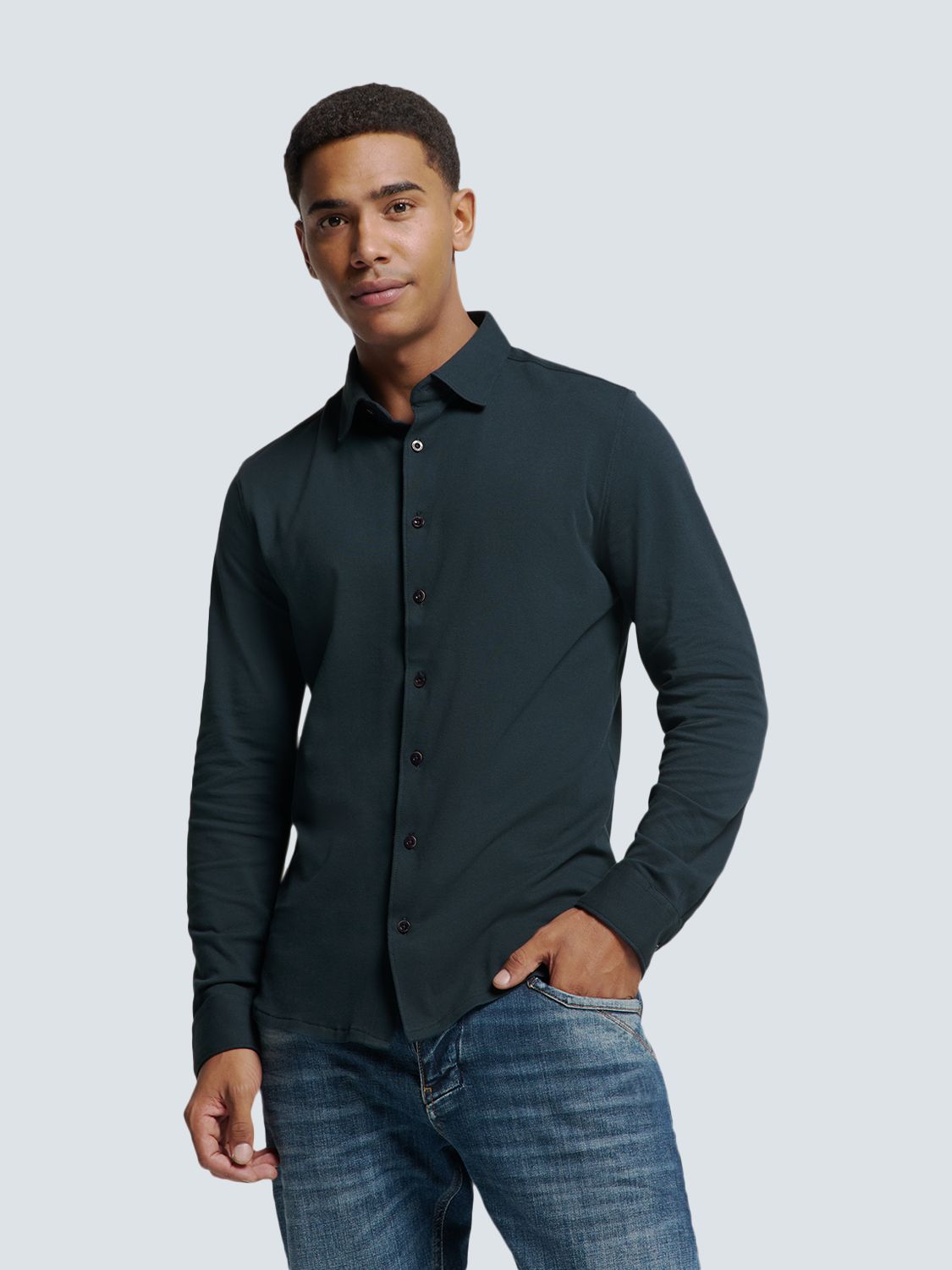 No Excess Shirt Jersey Pique Stretch