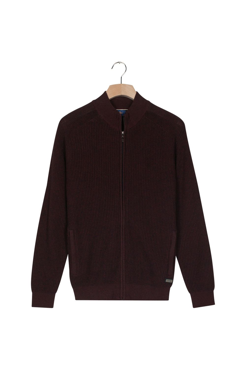 Baileys Cardigan Zip  9gg, all-over Structur
