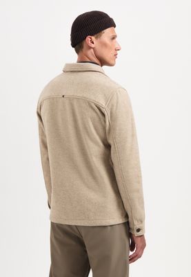 No Excess Overshirt Button Closure Melange