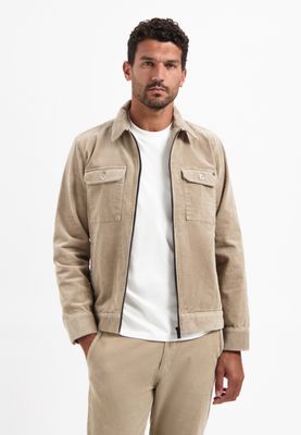 No Excess Overshirt Zipper Corduroy Coord