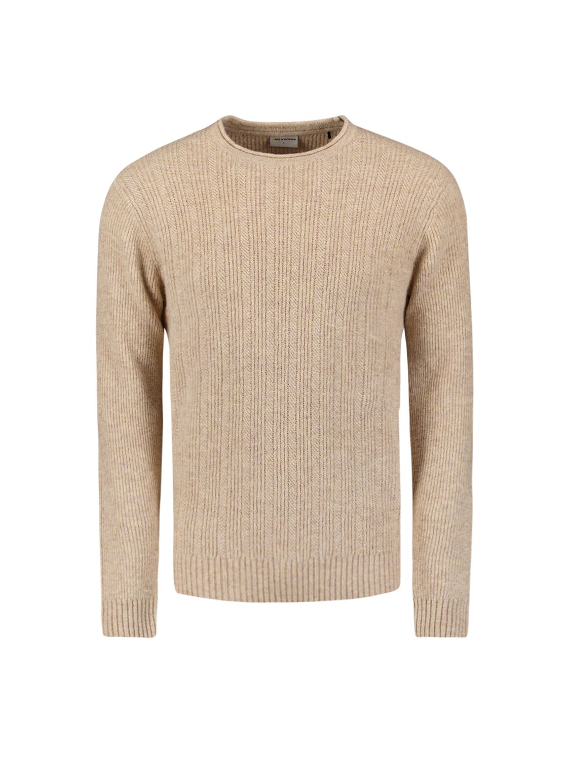 No Excess Pullover Crewneck Melange Cables