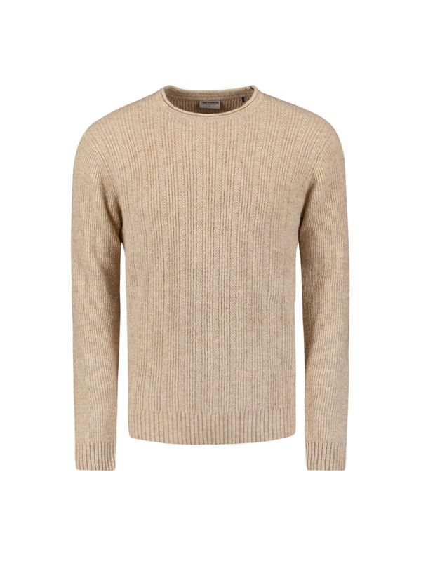 No Excess Pullover Crewneck Melange Cables