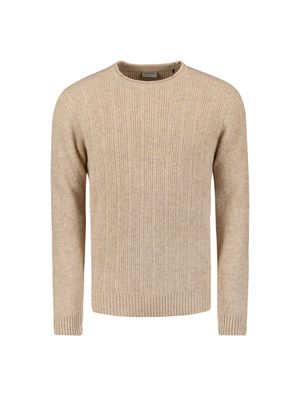 No Excess Pullover Crewneck Melange Cables