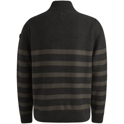 PME Legend Half zip collar cotton rib knit