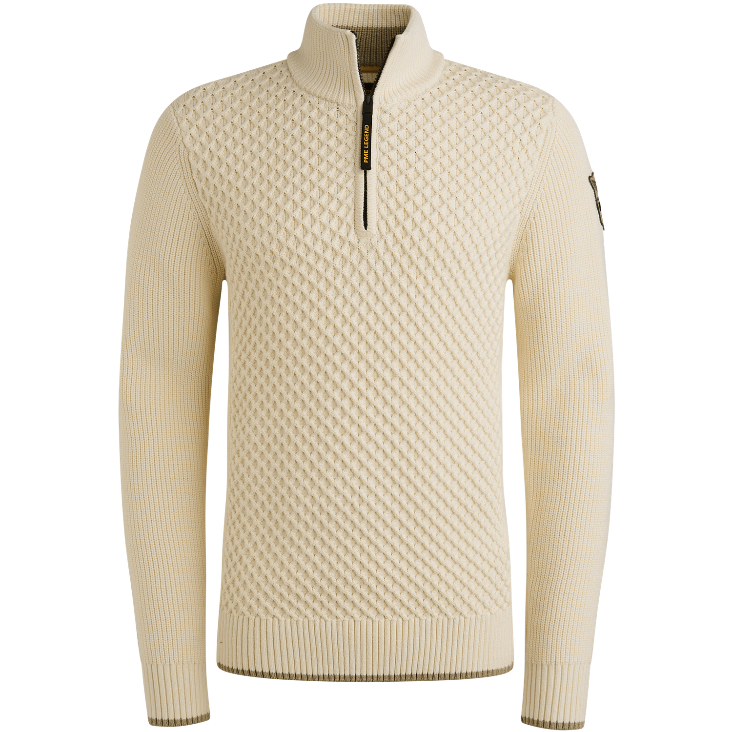 PME Legend Half zip collar cotton mix yarn