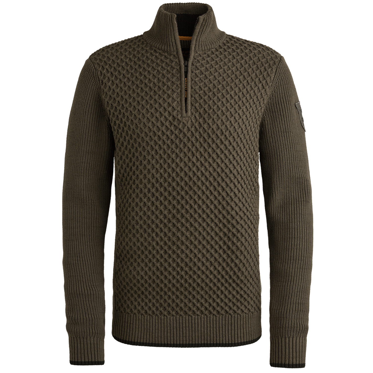 PME Legend Half zip collar cotton mix yarn