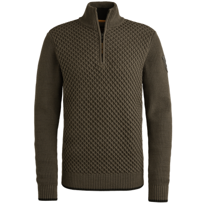 PME Legend Half zip collar cotton mix yarn