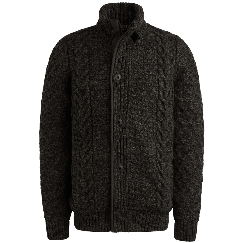PME Legend Zip jacket heavy knit mixed yarn