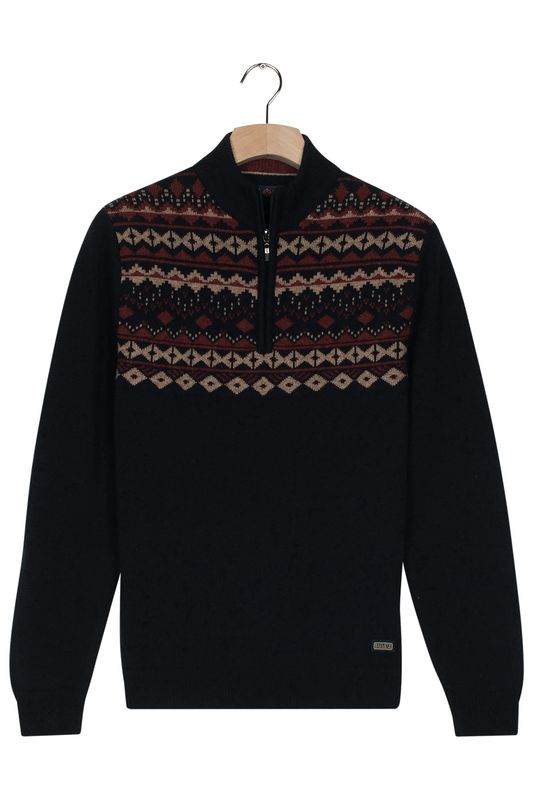 Baileys Pullover 1/2 Zip 10gg, at front top: