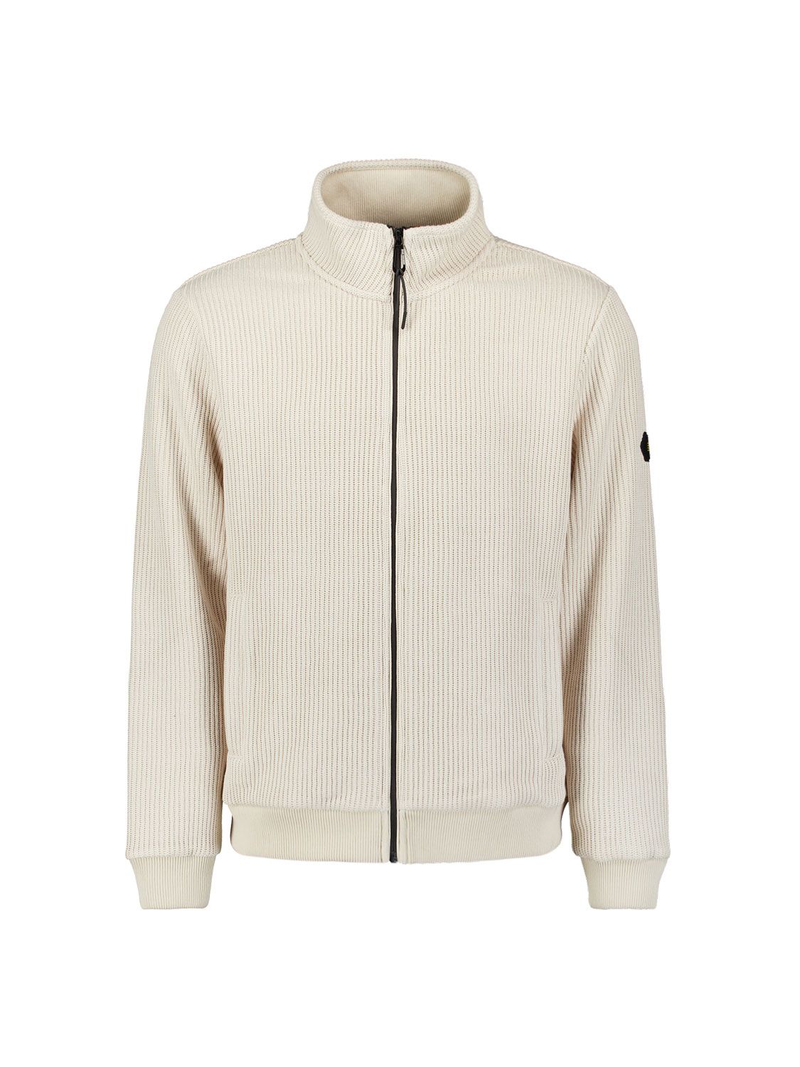 No Excess Sweater Full Zip Stand Up Collar Bo