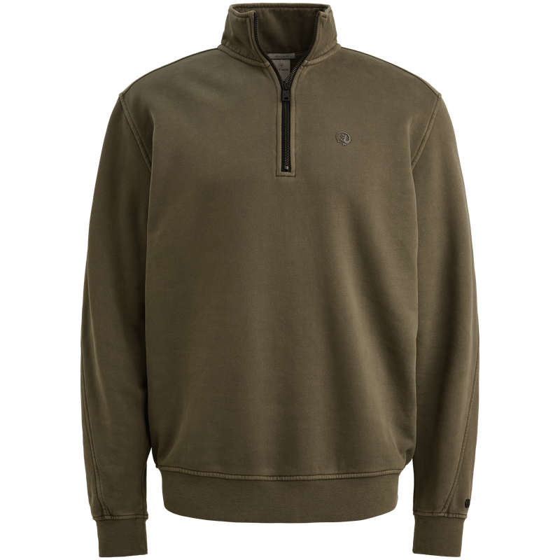 Cast Iron Half zip collar regular fit halfzi