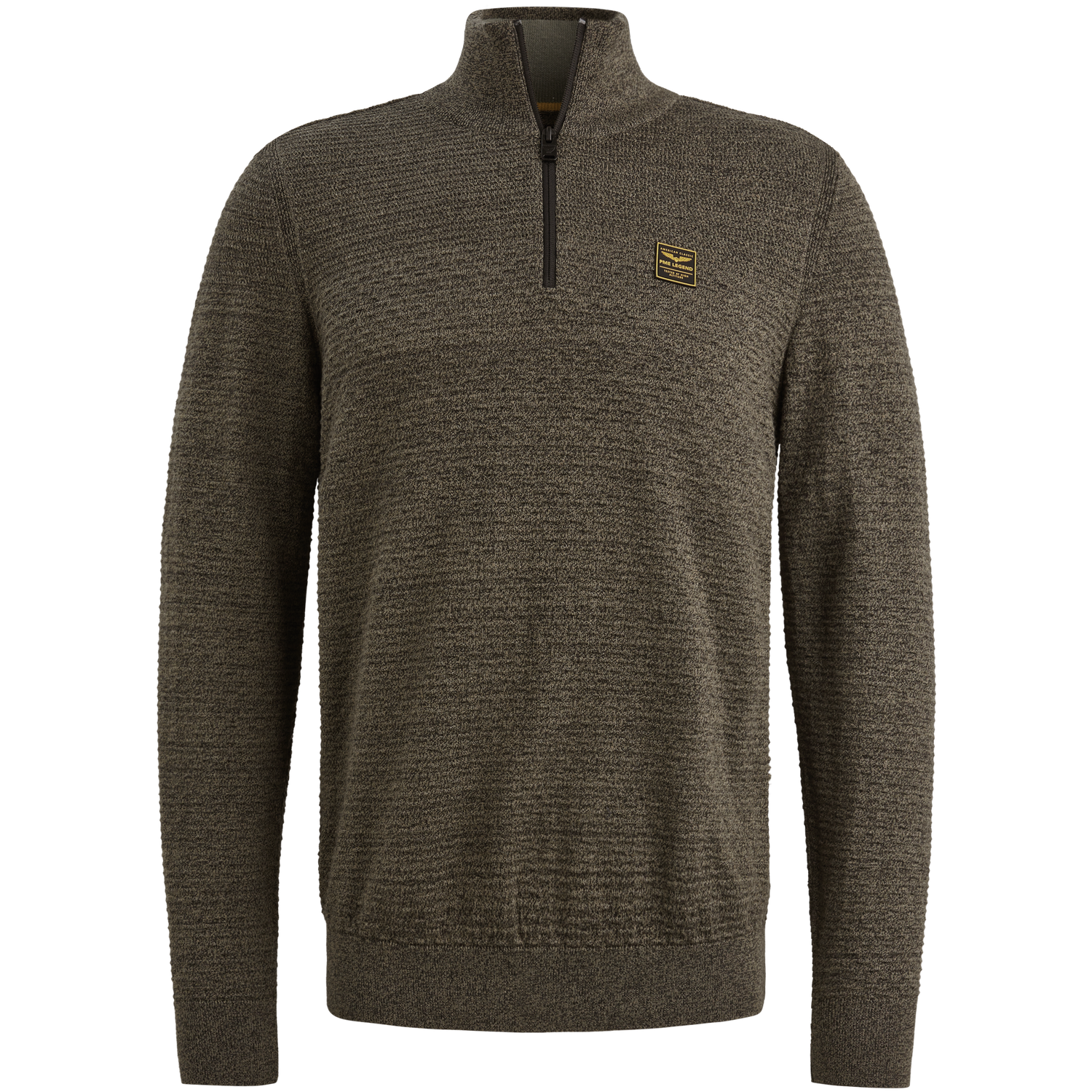 PME Legend Half zip collar cotton mouline (or