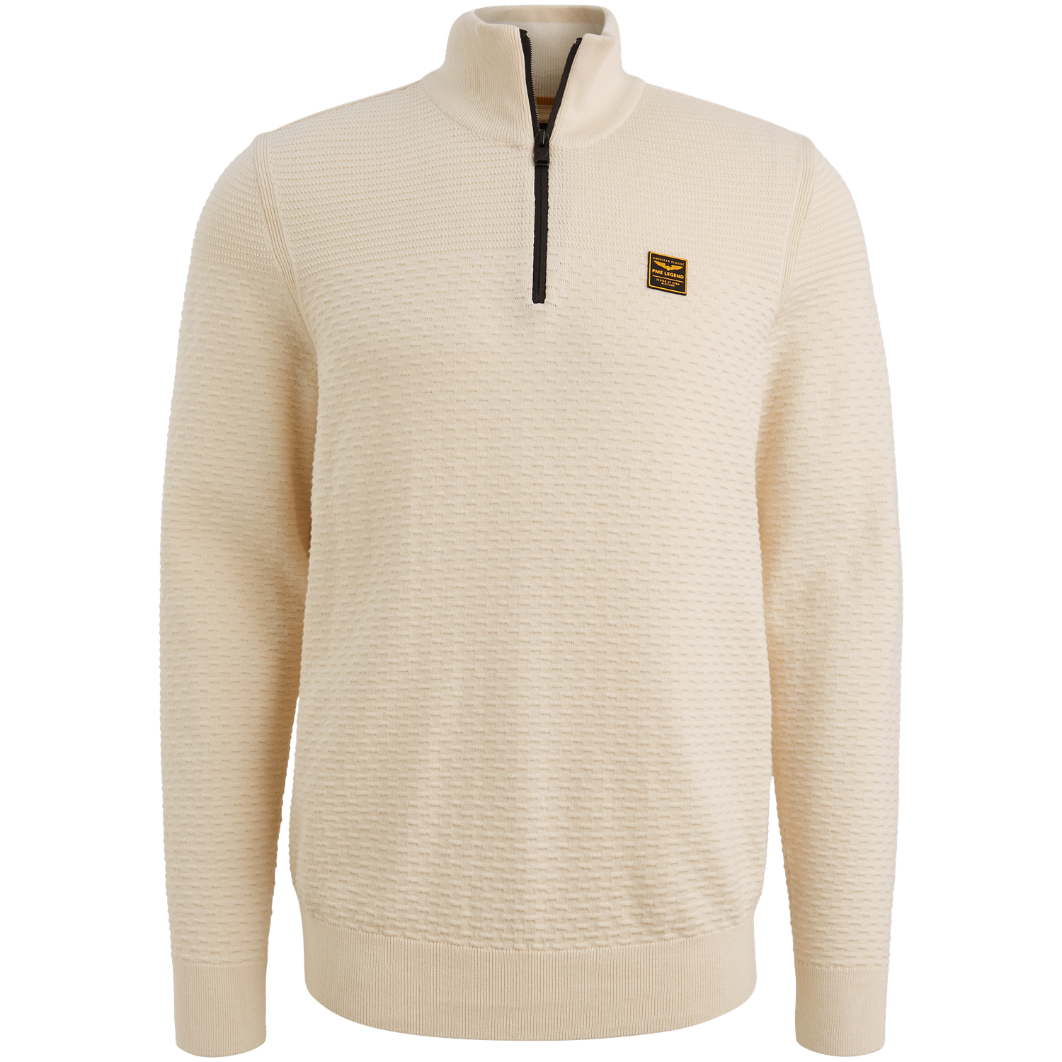 PME Legend Half zip collar cotton mouline (or