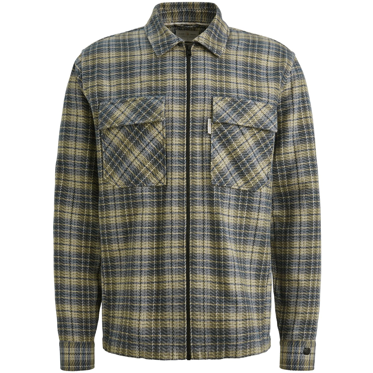 Cast Iron LONG SLEEVE SHIRT Mouline check br