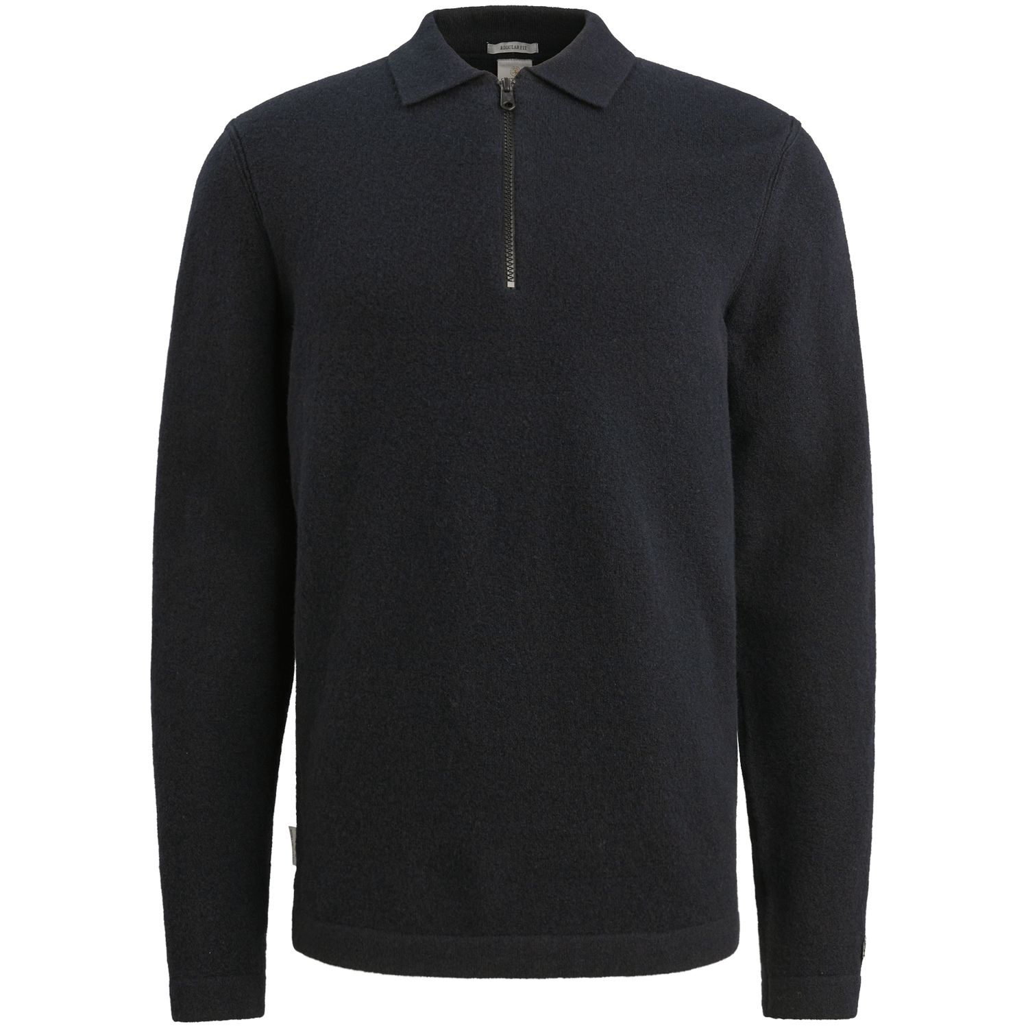Cast Iron Long sleeve polo shirt regular woo