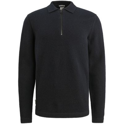 Cast Iron Long sleeve polo shirt regular woo
