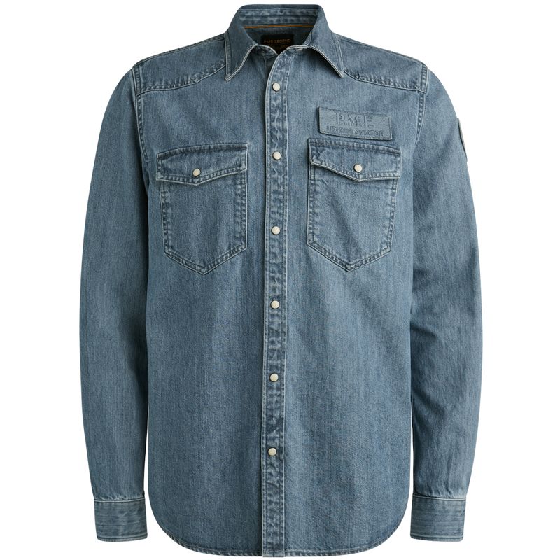 PME Legend LONG SLEEVE SHIRT Indigo Denim