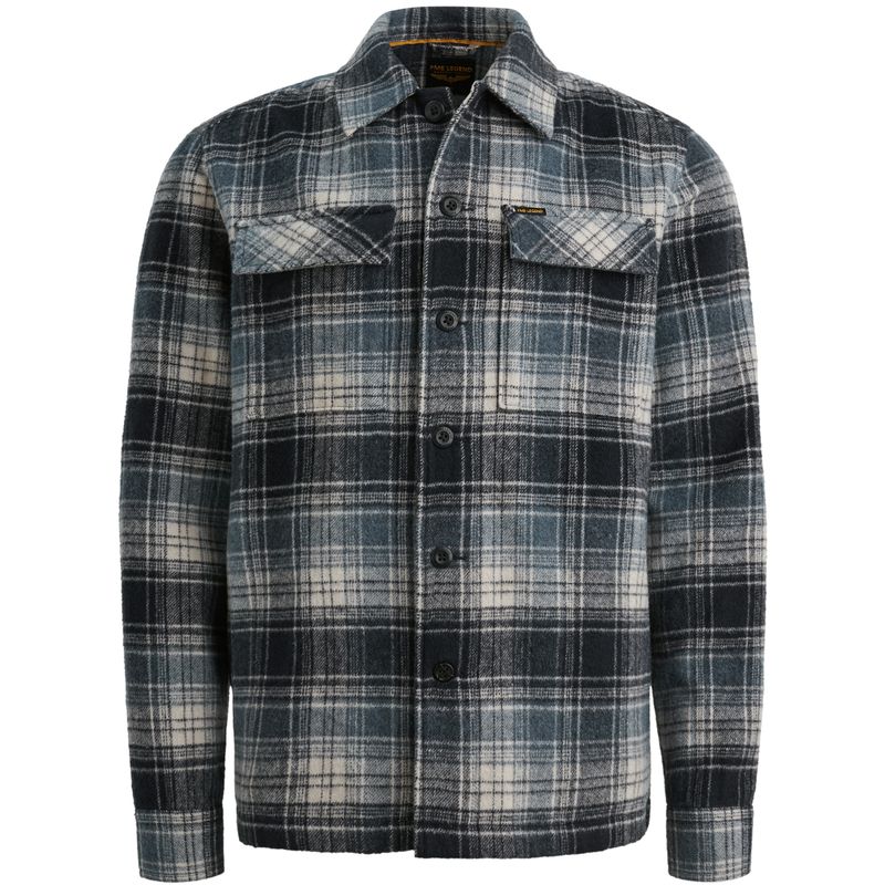 PME Legend LONG SLEEVE SHIRT Woolblend YD che