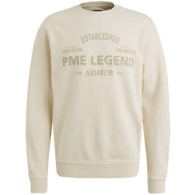 PME Legend Crewneck terry garment dyed