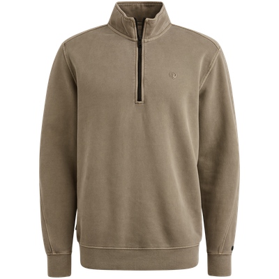 Cast Iron Half zip collar regular fit peache