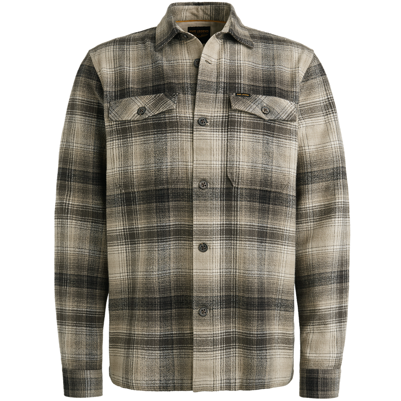 PME Legend LONG SLEEVE SHIRT Brushed Grindle