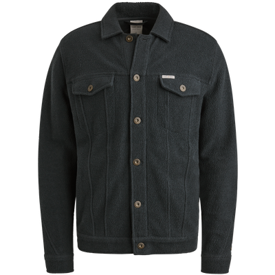 Cast Iron Button jacket frontloop terry