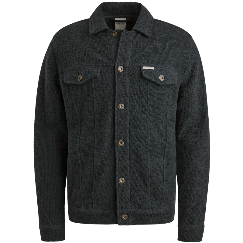 Cast Iron Button jacket frontloop terry