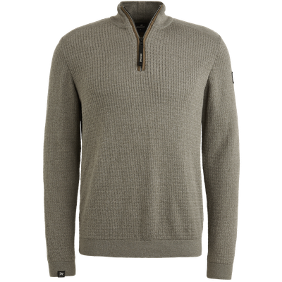 Vanguard Half zip collar cotton mouline