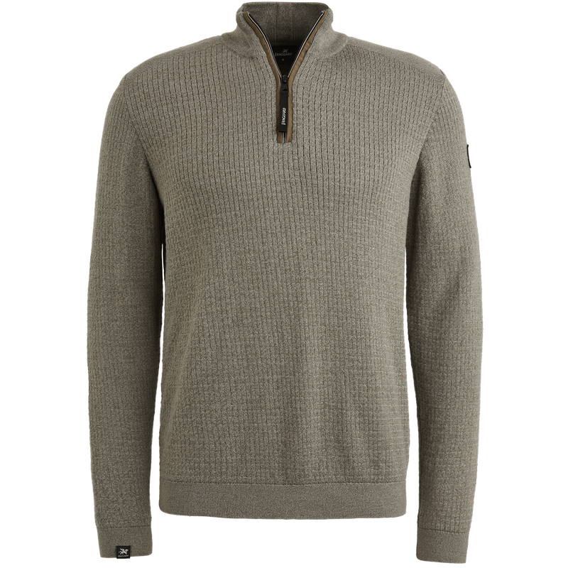 Vanguard Half zip collar cotton mouline