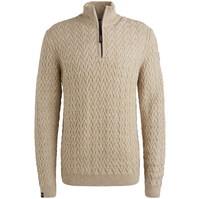 Vanguard Half zip collar wool blend