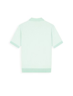 Pure Path Ladder stitch knitted polo