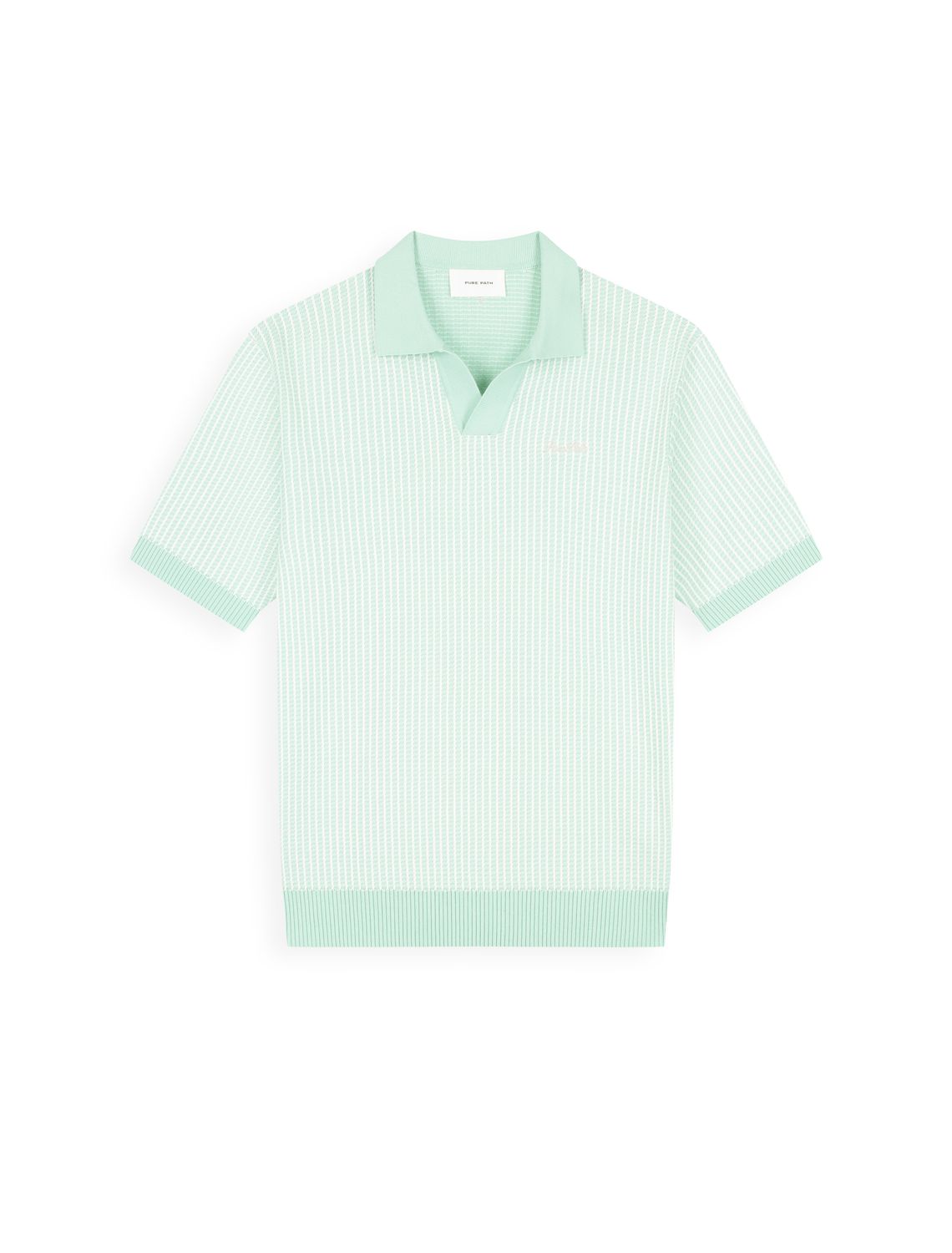 Pure Path Ladder stitch knitted polo