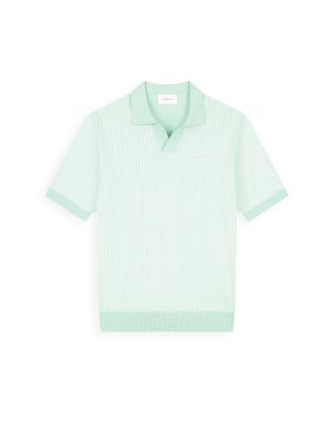 Pure Path Ladder stitch knitted polo