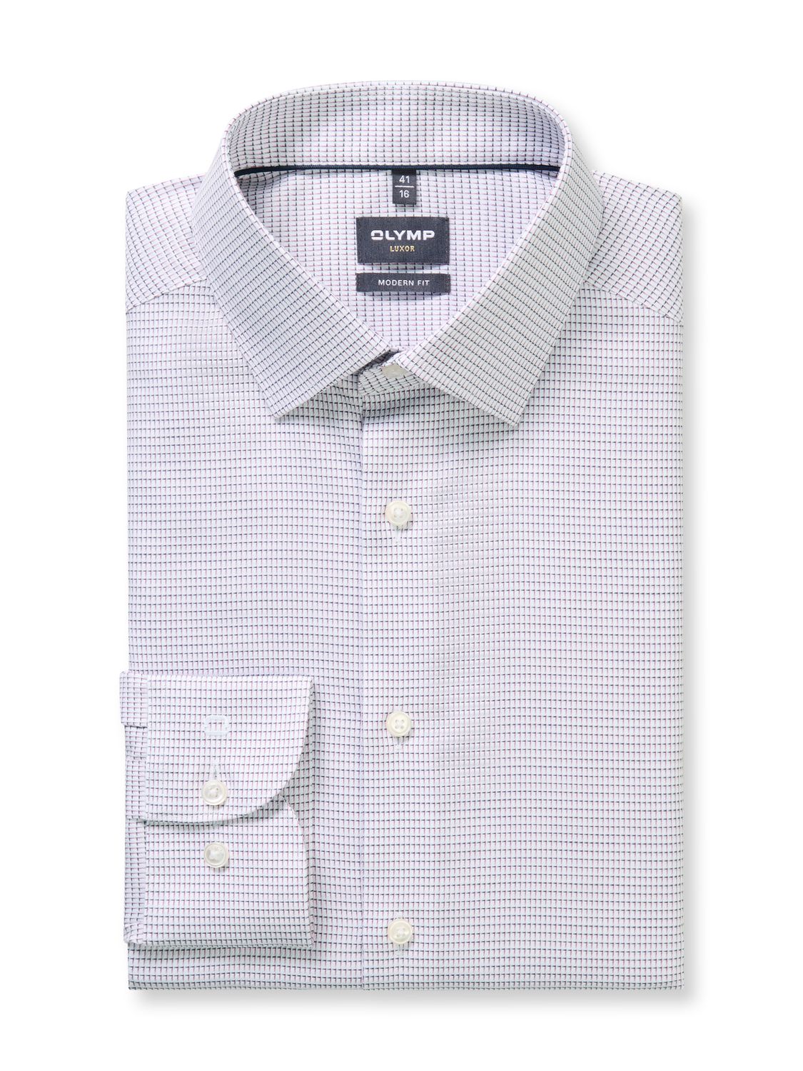 Olymp 126214-Hemden MF pr ruit/hoekje
