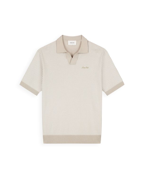 Pure Path Ladder stitch knitted polo