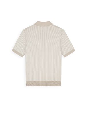 Pure Path Ladder stitch knitted polo