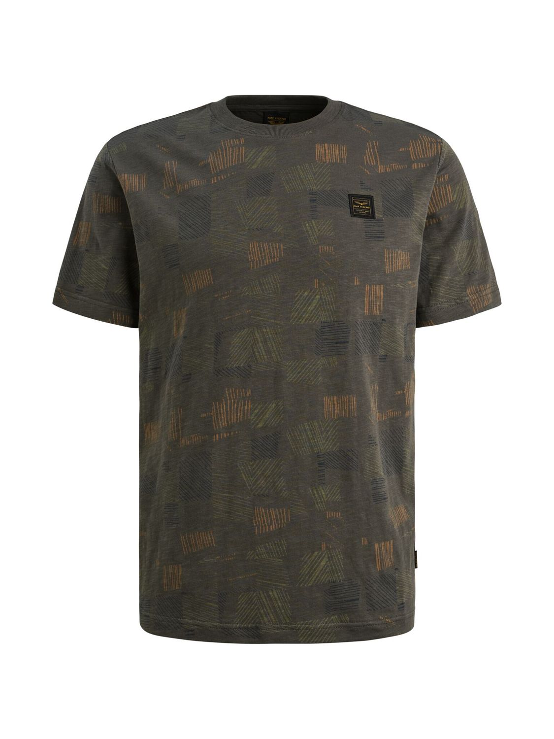 PME Legend Short sleeve r-neck aop cotton slu