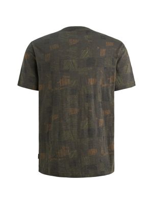 PME Legend Short sleeve r-neck aop cotton slu