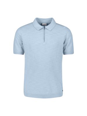 No Excess Pullover Short Sleeve Polo Zip Frot